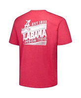 Fanatics Men's Crimson Alabama Tide Big Tall Ideal Faded T-Shirt