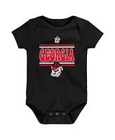 Outerstuff Baby Boys and Girls 3-Pack Georgia Bulldogs Sunday Comics Bodysuit Set