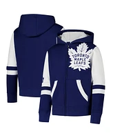 Outerstuff Big Boys and Girls Blue Toronto Maple Leaf's Face Off Full-Zip Hoodie
