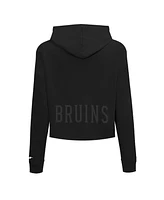 Pro Standard Women's Black Boston Bruins Jewels Cropped Pullover Hoodie
