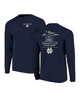 Image One Men's Navy Notre Dame Fighting Irish Comfort Colors Campus Nights Long Sleeve T-Shirt