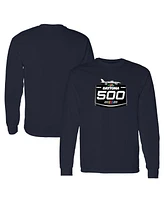 Checkered Flag Sports Men's Navy Daytona International Speedway 2025 500 Logo Long Sleeve T-Shirt