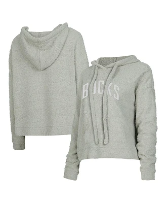 Concepts Sport Women's Gray Milwaukee Bucks Ventura Comfy Pullover Hoodie