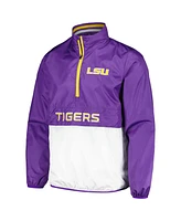 G-iii Sports by Carl Banks Men's Purple Lsu Tigers Cornerman Half-Zip Top
