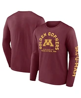 Fanatics Men's Maroon Minnesota Golden Gophers Fundamentals Cotton Winning Team Long Sleeve T-Shirt