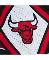 Mitchell & Ness Men's Black Chicago Bulls 1998/99 Hardwood Classics Slap Sticker Swingman Shorts