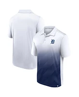 Fanatics Men's White Detroit Tigers Iconic Parameter Sublimated Polo Shirt