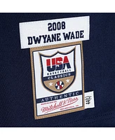 Mitchell & Ness Men's Dwyane Wade Navy Usa Basketball 2008 Authentic Player Jersey