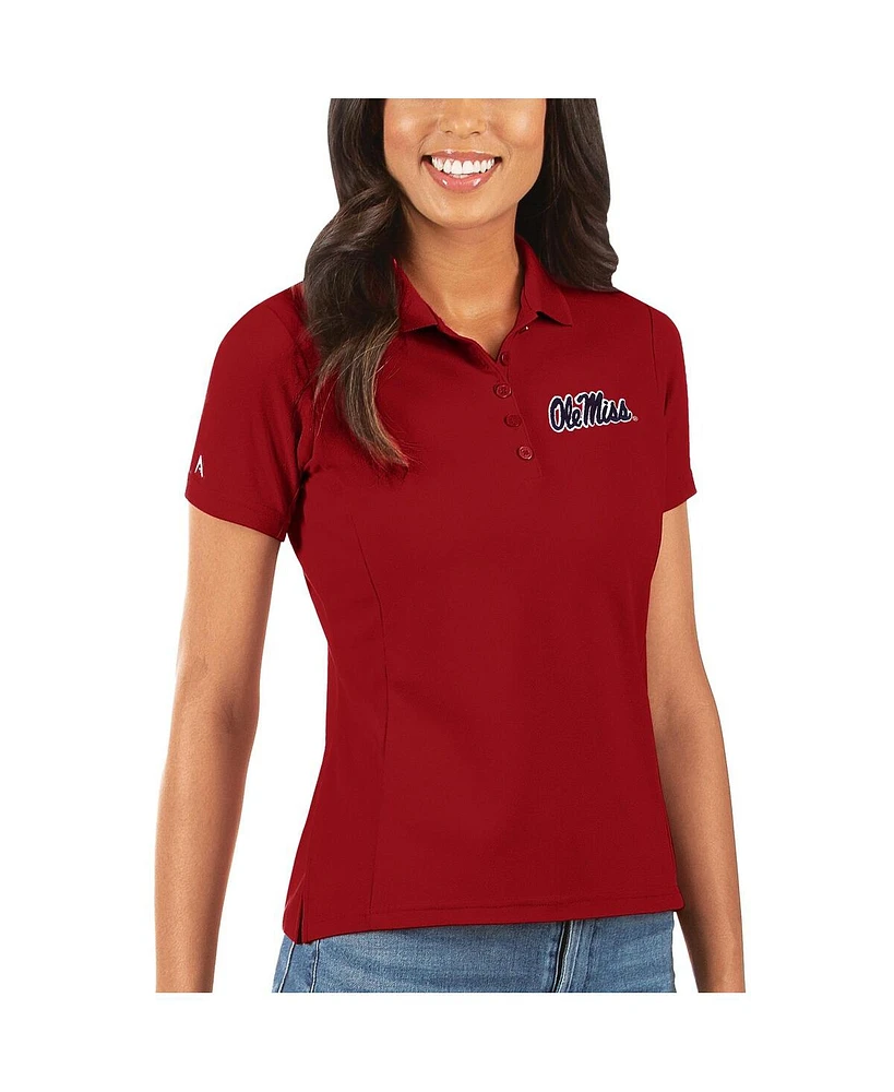 Antigua Women's Red Ole Miss Rebels Legacy Pique Polo Shirt
