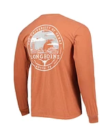 Image One Men's Texas Orange Longhorns Circle Campus Scene Long Sleeve T-Shirt