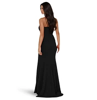 Pia Gladys Perey Women's Corset Top Halter Straps and Mermaid Skirt