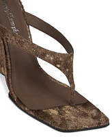 Jeffrey Campbell Romee-f Sculpted Wedge Thong Sandals