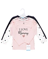 Hudson Baby Baby Girls Hudson Long Sleeve T-Shirts Mommy Pink Navy, Months