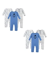 Hudson Baby Boys Cotton Coveralls, Perfect Gentleman 6-Piece, 9-12 Months