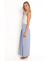 Petal and Pup Women's Lavia Ruched Knit Maxi Skirt