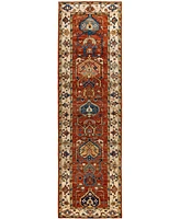 Adorn Hand Woven Rugs Serapi M1945 2'9''x9'8'' Runner Area Rug