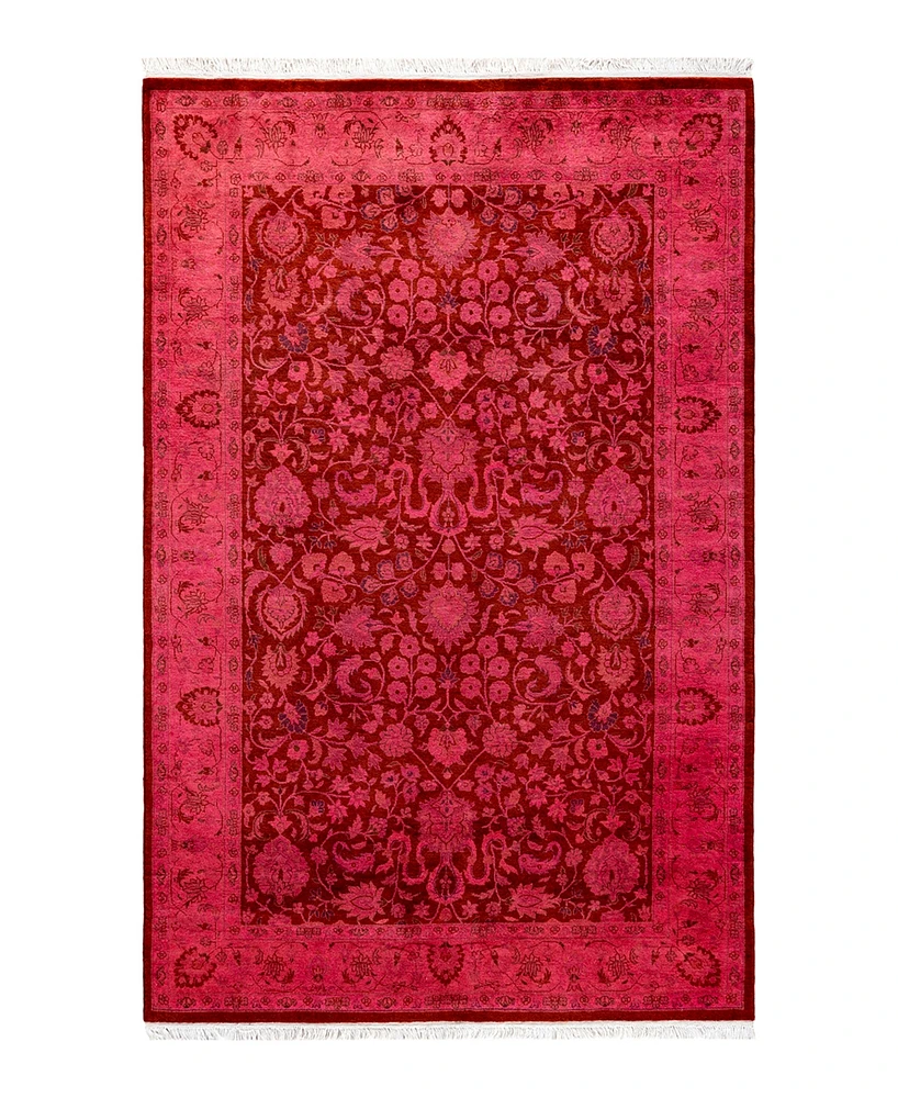 Adorn Hand Woven Rugs Fine Vibrance M1375 4'2''x6'3'' Area Rug