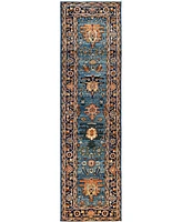 Adorn Hand Woven Rugs Serapi M1945 2'7''x9'5'' Runner Area Rug