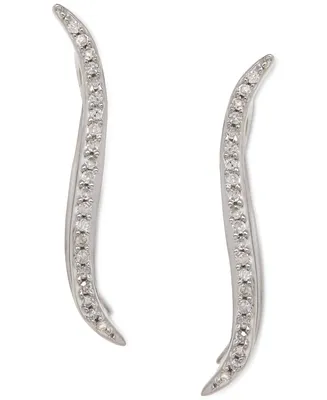 Diamond Ear Crawlers (1/10 ct. t.w.) Sterling Silver