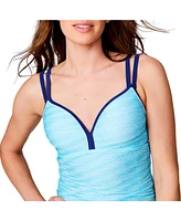 Free Country Women's Double Strap Tankini Top