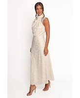 Petal and Pup Women's Anabelle Halter Neck Lace Maxi Dress