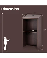 Wooden Floor Standing Podium Speaking Lectern