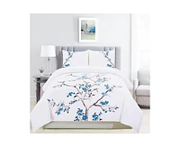 Superior Cherry Garden Cotton Duvet Cover Set