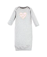 Hudson Baby Girls Cotton Gowns Mommy, 0-6 Months