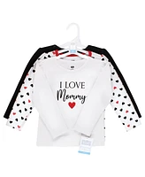 Hudson Baby Baby Girls Hudson Long Sleeve T-Shirts Mommy Red Black, 18-24 Months