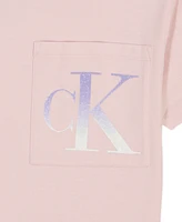 Calvin Klein Big Girls Oversized Monogram Boxy T-Shirt