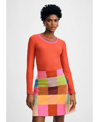 Isaac Mizrahi Women's Scoop Neck Rib Top