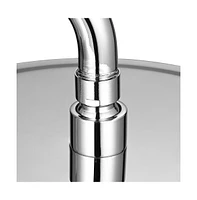 Aquaterior Shower Faucet Set Wall Mount Concealed Mixer Round Rain Shower Chrome