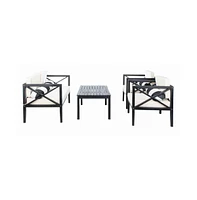 Nunzio 4 Pc Outdoor Set With Accent Pillows