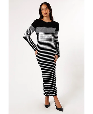 Petal and Pup Women's Camy Long Sleeve Midi Dress