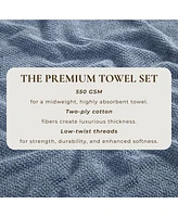 Linery & Co. Cotton Textured 12-Piece Washcloth Set