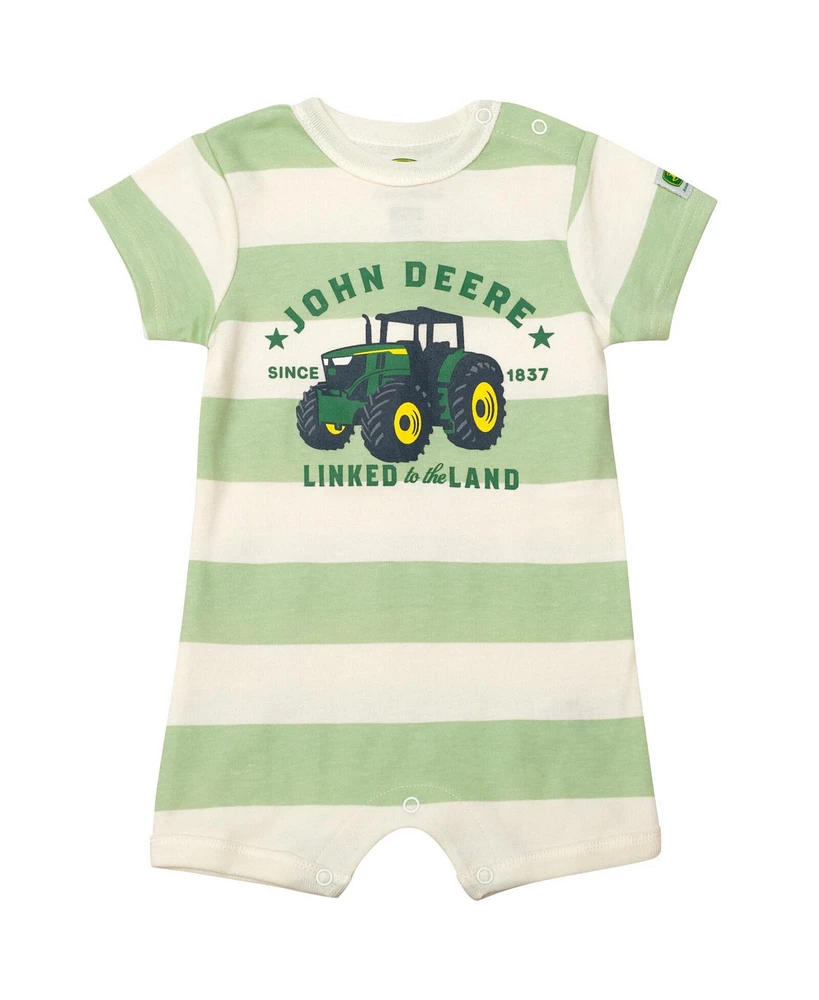 John Deere Baby Boys Romper