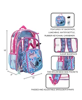 Disney's Stitch 5-Piece Backpack & Lunchbox Set With Water Bottle