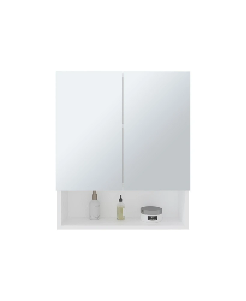 Colfax Medicine Cabinet, 2 Doors, 3 Shelves, 1 Mirror, White