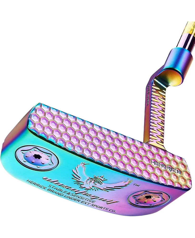 Wosofe Golf Club Putter Men's Right Hand with Black Red HeadCovers Pu Grip Cnc Steel Mallet Professional
