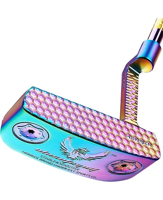 Wosofe Golf Club Putter Men's Right Hand with Black Red HeadCovers Pu Grip Cnc Steel Mallet Professional