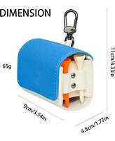 Wosofe Golf Ball Bag Pouch Golf Ball Waist Bagwith Tee Storage Carry Practical Portable Premium Pu