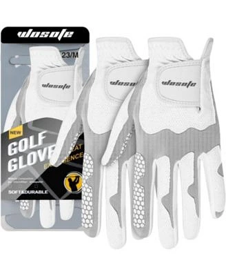 Wosofe Golf Gloves for Men s Left Hand Lycra Korean Nanometer Grip Soft Comfortable Pack of 2