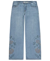 Levi's Big Girls Beltless Embroidered Baggy Jeans