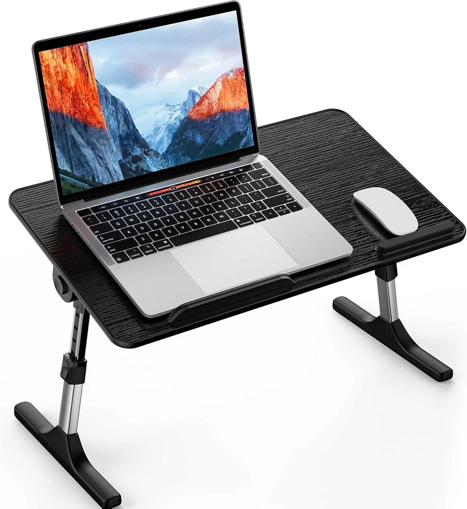 LT06 Adjustable Latop Table, Lap Desk, Portable Standing Bed Desk, Foldable Sofa Breakfast Tray, Notebook Computer Stand for Reading and Writing, Medi