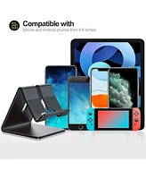 Besign Desk Cell Phone Stand Holder Aluminum Dock Cradle Compatible with Switch, for iPhone 14 13 12 11 Pro Xs Max Xr X 8 7 6 6s Plus 5 5s 5c