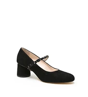Alterre Women's Black Suede Twiggy Customizable Pumps