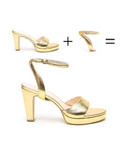 Alterre Women's Gold Marilyn Customizable Platform