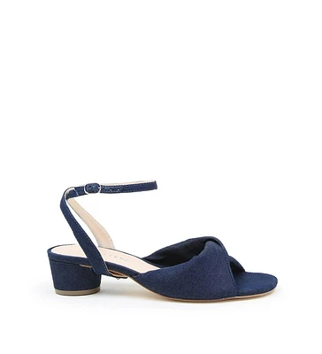Alterre Women's Recycled Denim Marilyn Customizable Twist Sandals