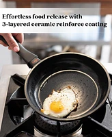 Alva Energy 6-Piece Premium Nonstick Cookware Set - Everyday Frying Pans, Skillet, Wok & Crepe Pan - Non-Toxic, Pfas/Pfoa/Ptfe-Free