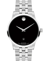 Movado Men's Museum Classic Swiss Automatic Stainless-Steel Watch, 40mm